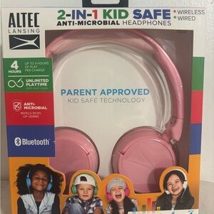 Altec Lansing Pink Kid Safe Wireless Headphones